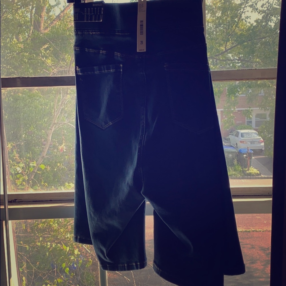 Blue denim shorts